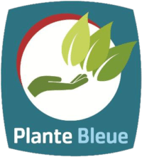 Label plante bleue