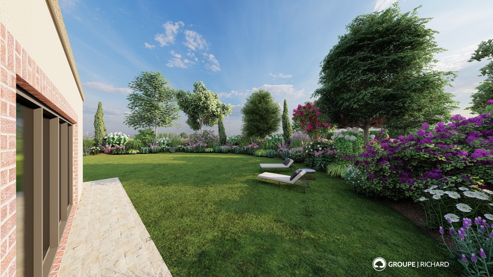 La conception de votre jardin en 3D par les paysagistes du Groupe J.Richard