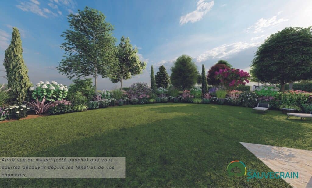 Votre jardin avec des vues en 3D par les infographistes et concepteurs en paysage du Groupe J.Richard